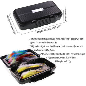 Lot de 10 mouches <span class=keywords><strong>streamer</strong></span> pour eau salée en gros, boîte de 3 styles, mouches <span class=keywords><strong>streamer</strong></span> pour la pêche au black-bass, au <span class=keywords><strong>brochet</strong></span> et au muskellunge, <span class=keywords><strong>leurre</strong></span> de pêche avec boîte à mouches étanche - Product Image 5