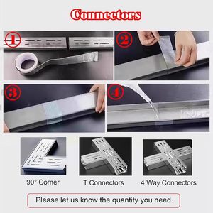 Caniveau de Drainage de Sol Professionnel en Acier Inoxydable pour Salle de Bain d'Hôtel - Product Image 5