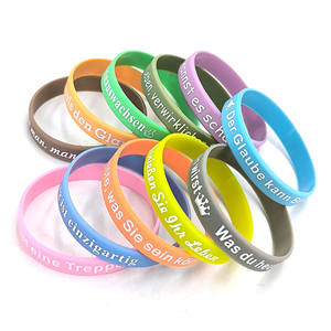 Pulsera de Silicona Redonda Motivacional Alemana, Paquete de 11, Colorida, Estampada, Impermeable, Decorativa, para Hombres y Mujeres - Product Image 2