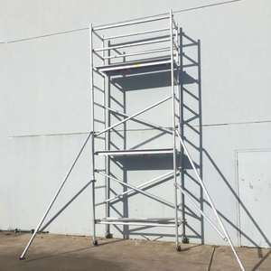 Échafaudage mobile en aluminium, tour simple large avec plateforme - Product Image 2