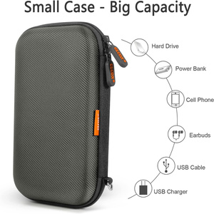 Étui de protection pour <span class=keywords><strong>batterie</strong></span> de téléphone portable en EVA moulé, étanche et antichoc, avec fermeture éclair métallique durable et design personnalisé - Product Image 3