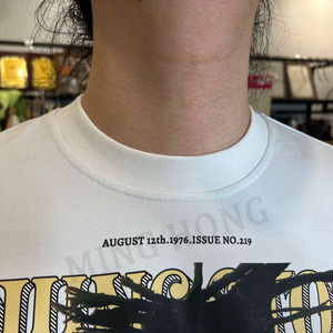 เสื้อยืดพิมพ์ลายแขนยาวสองชั้นสำหรับผู้ชายผ้าฝ้ายแท้300Gsm ออกแบบได้ตามต้องการ - Product Image 5