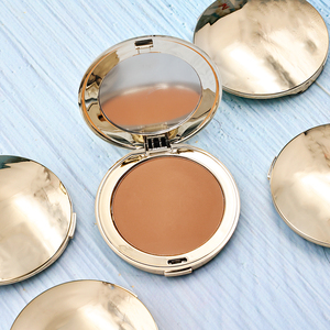 Paleta de Maquillaje de Polvo Compacto Vegano Mate de Cobertura Total con Logotipo Personalizado de Marca Privada, Polvo Fijador para Cobertura - Product Image 1