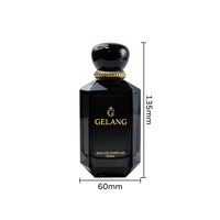2025 Homme Bouteille De Parfum Noir Irrégulier Unique Bouteille De Parfum Bouteille En Verre Parfum 30 50 100 Ml avec Boîte