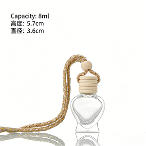 6ml 8ml 10ml Glass Dropper Sealed Screen Printed Various <strong>Car</strong> Pendant Hanging Accessories Empty Perfume Bottle - Product Image 5