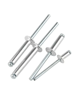 Venta al por mayor de remaches ciegos de extremo abierto de aluminio/acero, remaches ciegos de extremo abierto 4.8X16mm