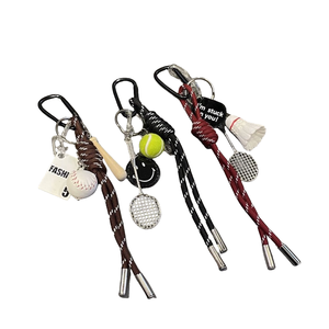 Handmade thể thao tennis dây Keychain PU Túi da quyến rũ và Key treo mặt dây chuyền mới lạ Quà Tặng phụ kiện - Product Image 3