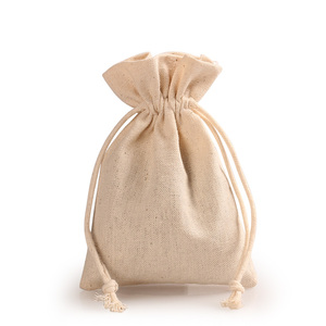 Bolsas de Compras Promocionales Ecológicas de Lona de Algodón Baratas con Cordón, Bolsitas para Joyería con Logotipo Personalizado - Product Image 4