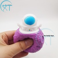 Nouveau Jouet de Décompression en Caoutchouc pour Enfants : Astronaute, Coupe Spatiale, Étoile, Télescope, avec Fonction Sonore et de Compression, pour l'Exploration Planétaire