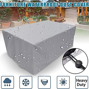 Lona Protectora para Muebles de Jardín, Cubierta para Muebles de Patio y Conjuntos de Asientos Rectangulares, Cubierta Impermeable para Muebles de Patio - Product Image 6