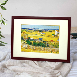 Cadres photo classiques en bois d'<span class=keywords><strong>acajou</strong></span> <span class=keywords><strong>foncé</strong></span>, cadre photo de bureau, affichage mural pour la décoration de la maison, salon, cadre personnalisé pour affiche - Product Image 4