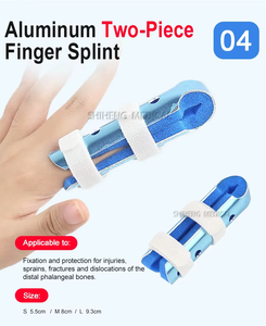 Férula de <span class=keywords><strong>mano</strong></span> ovalada de aluminio y esponja para fracturas, luxaciones, dedo gordo roto y dedo en martillo, con soporte de extensión para <span class=keywords><strong>mano</strong></span>. - Product Image 5