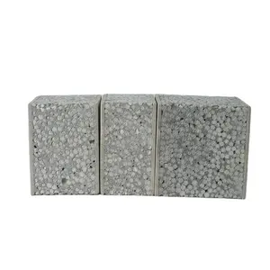 50mm Casas Pré-fabricadas de Concreto de Cimento De Material de Construção EPS À Prova de Fogo Placa de Sanduíche Telhado de Galpão Painéis de Parede Divisória Leve