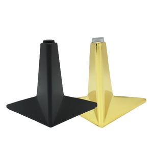 Pata de Mueble de Acero Laminado en Frío de 1.6 mm, Color Negro Cromado Titanio Dorado, 130 mm de Altura, Soporte Industrial Resistente para Mesa - Product Image 4