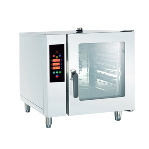 เตาอบไฟฟ้าแบบพาความร้อนสำหรับขนมปังและพิซซ่า พร้อมปุ่มควบคุม ไอน้ำจากหม้อต้ม และฟังก์ชันจัดเก็บเมนู - Product Image 3