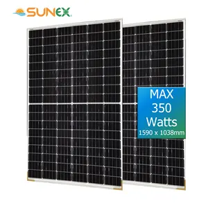 Bae Dubai depo 300 watt çift cam GÜNEŞ PANELI yarım hücre güneş panelleri ile mevcut BIFACIAL modülü
