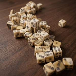 Artisan Crafted Bone <b>Dice</b> <b>Set</b> for Dungeons and Dragons RPG - Product Image 2