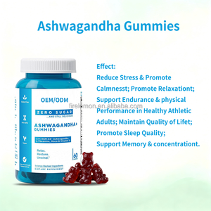 ओम/ओटम इंडियन गिन्सेंग गुम्मीज़-विटामिन डी 3 ने 60-गिनती की बोतल अश्वगंधा गुम्मस प्रतिरक्षा सहायता और ऊर्जा को बढ़ावा दिया - Product Image 4