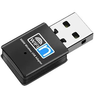 PIX-LINK 300Mbps WIFI适配器无线网卡迷你USB WiFi适配器局域网wi-fi接收器加密狗天线802.11 b/g/n，适用于电脑窗口
