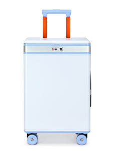 กระเป๋าเดินทางสุดหรูพร้อมส่ง - ขนาด 20 นิ้ว พร้อมกระจกพับได้และช่องใส่เครื่องสำอาง, กระเป๋าเดินทางแบบมีล้อหมุนหลายช่อง - Product Image 5