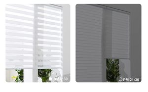 Zstarr Tùy Chỉnh Không Dây Đôi Con Lăn Rèm Hiện Đại/Mộc Mạc/Pháp Phong Cách Cửa Sổ Không Thấm Nước Màn Tính năng Ngoài Trời Sử Dụng Nhà - Product Image 5