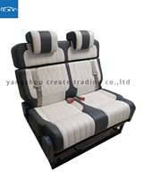 Caravane pliante camping-car double personnes siège avec les trois couches rv rock and roll lit