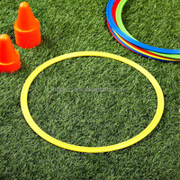 Juego de Anillos de Agilidad Multifunción, Postes de Entrenamiento de Velocidad con Base de Soporte, Anillo de Marcación para Entrenamiento de Fútbol