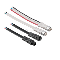 Connecteurs électriques étanches IP67 M12 3P mâle/femelle, câble de capteur, fil, contacts en cuivre 5A, connexions de fils 300V