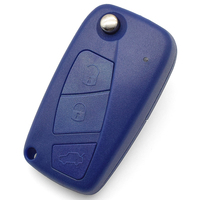 Carcasa de Repuesto para Llave de Coche con Control Remoto, 3 Botones, con Llave SIP22 y Compartimento para Batería en la Parte Posterior