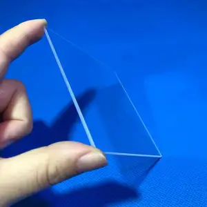 批发蓝宝石玻璃方板20毫米透明石英板光学石英基板