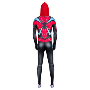 Costume de cosplay de <span class=keywords><strong>super</strong></span>-héros de haute qualité pour Halloween, combinaison en spandex pour adultes et enfants, costume de film Miles Morales - Product Image 4