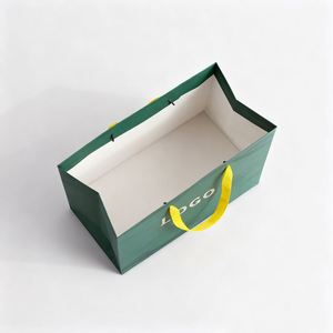 Vente en gros d'usine, sacs en papier d'art personnalisés avec logo, emballages pour chaussures, vêtements, cadeaux - Product Image 2