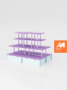Étagères métalliques pour magasins de jeux, vitrines d'exposition pour boîtes mystères, modèles de jouets en îlot, figurines tendance, présentoirs de jouets - Product Image 4