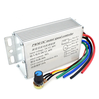 Contrôleur de régulateur de moteur à courant continu linéaire haute puissance 12V 24V 36V 48V 60V DC PWM Commutateur de vitesse infiniment variable 30A