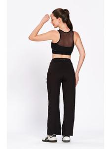 Pantalones Anchos Universales de Licra Negra para Mujer, Marca Munns & Mars, Elegantes, Casuales, Deportivos, para el Día a Día, Viajes y Moda - Product Image 6