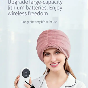 Masajeador de cabeza y cuero cabelludo para mejorar el sueño, acupuntura shiatsu, masajeador de cabeza de fácil operación con masajeador de compresión de aire - Product Image 3