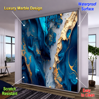 Panneau mural en PVC 3D effet marbre, auto-adhésif, imperméable, ignifuge, écologique, avec dimensions personnalisées pour la décoration intérieure