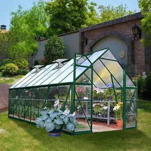 Prezzo di fabbrica di alta qualità PC policarbonato coperto case verdi all'aperto/serra da giardino
