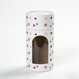 Caja de Tubo Redonda de Papel Kraft para Té/Té Suelto/Café, Ecológica, Cilíndrica, de 250g, Tamaño Personalizado, Grande - Product Image 5