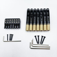 Pont de guitare électrique sans tête à 7 cordes, noir, haut de gamme, accessoires de guitare en gros, approvisionnement en vrac
