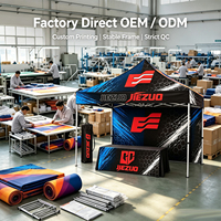 Kit Mât Plume Publicitaire Double Face 4,5 m avec Support pour Extérieur, Drapeau de Plage Commercial Flottant