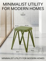 Tabouret de salle à manger moderne, style nordique minimaliste, design unique avec pieds en M, empilable, en plastique PP, gain de place, pour cuisine, café, salle d'attente