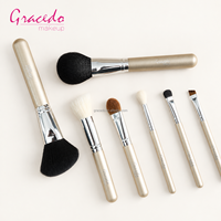 Lot de 7 pinceaux cosmétiques professionnels pour le visage et les yeux, kit de beauté de voyage personnalisable pour marques de détail et cadeaux