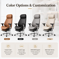 Silla de Oficina Reclinable de Cuero con Respaldo Alto y Reposapiés Retráctil, Silla Giratoria Ergonómica con Soporte Lumbar para Gerentes y Oficinas en Casa