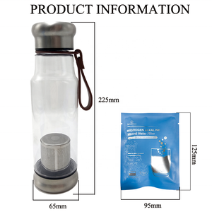 Soudron 500ML Mineral Alkalischer Wasserstoff Wasser flasche <span class=keywords><strong>pH</strong></span>-Wert 7-9.5 Alkalisches Wasser Ionisator Flasche - Product Image 5