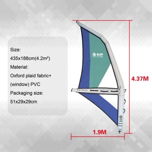 Tabla de <span class=keywords><strong>Surf</strong></span> y Windsurf <span class=keywords><strong>Inflable</strong></span> E SUP Azul de 11 pies con Ventana Transparente, Ecológica, Certificada por la CE, para Jugar en el Agua de Océanos, Lagos y Ríos - Product Image 2