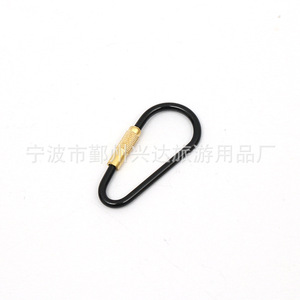 Mousqueton en cuivre Ningbo K0008 4,8 cm noir pour camping, alpinisme et usage universel - Product Image 2