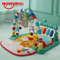 Huanger Juguetes De Bebe Baby Toys 0-6 Months Kick and Play Piano Gym Activity Center Oyuncak for Toddler