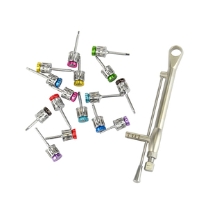 طقم زرع أسنان شامل أدوات ترميم زرع الأسنان مع 16 مفك براغي - Product Image 2