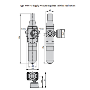 Válvula de Control con Regulador de Presión de Gas Samson 4708-45, Regulador de Presión de Suministro 4708 para Válvula - Product Image 3